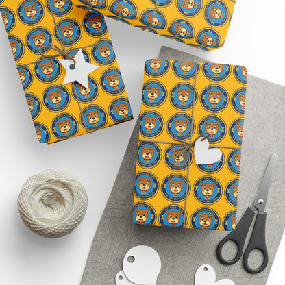 The Traveling Coin Wrapping Paper - Yellow