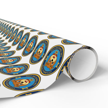 The Traveling Coin Wrapping Paper - White