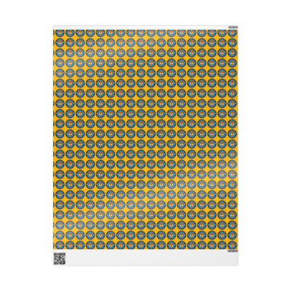 The Traveling Coin Wrapping Paper - Yellow