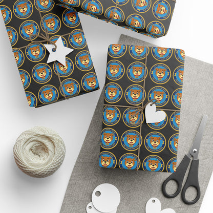The Traveling Coin Wrapping Paper - Black