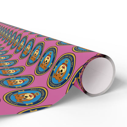 The Traveling Coin Wrapping Paper - Light Pink
