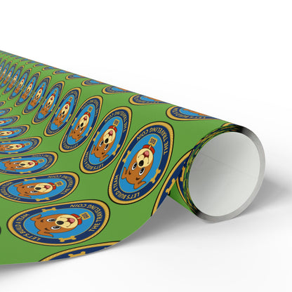 The Traveling Coin Wrapping Paper - Green