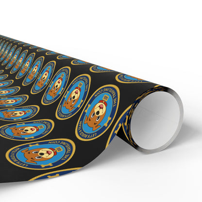 The Traveling Coin Wrapping Paper - Black