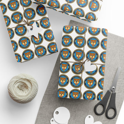 The Traveling Coin Wrapping Paper - White