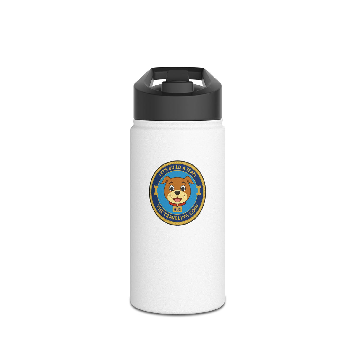 Traveling Coin Stainless Steel Water bottle (3 Sizes)