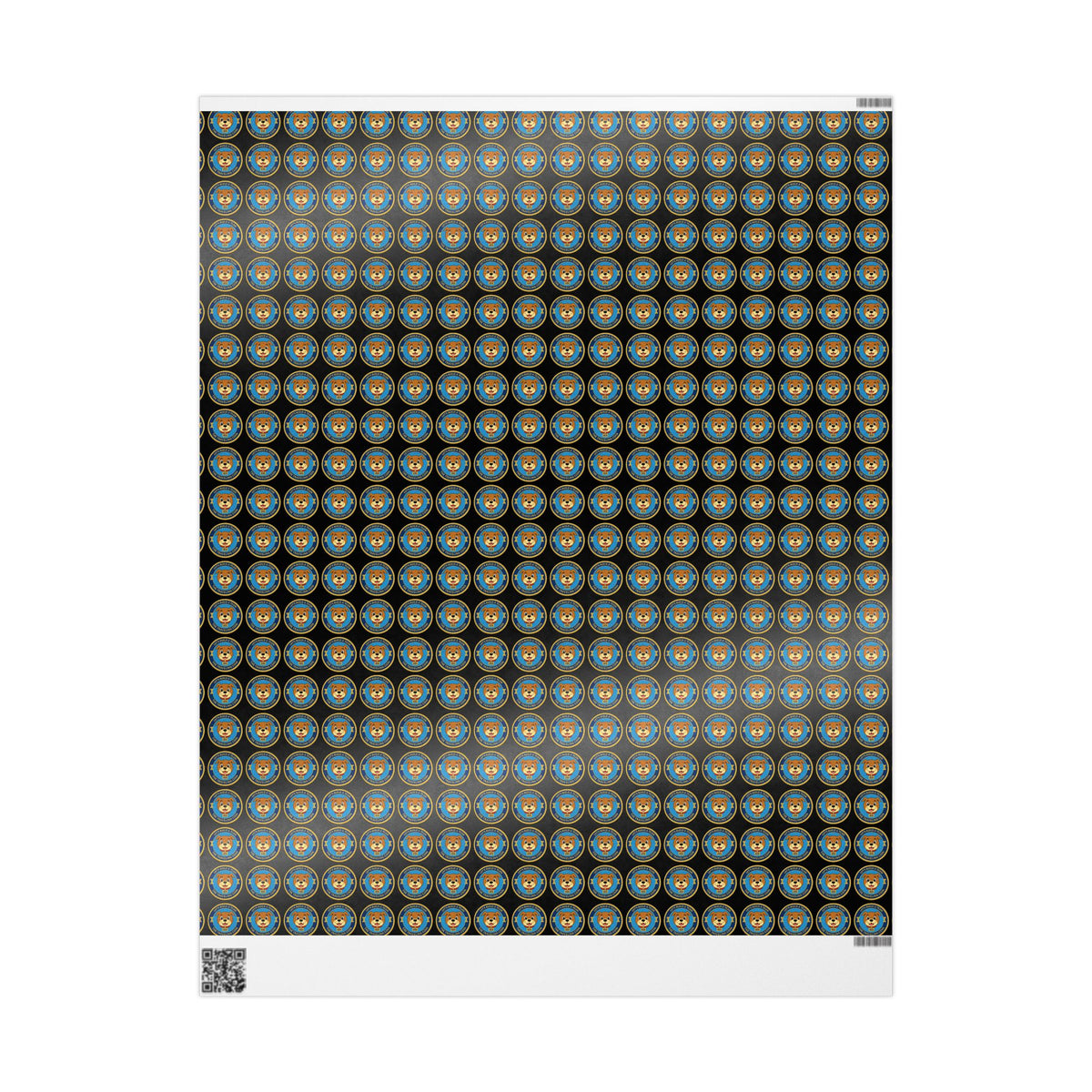 The Traveling Coin Wrapping Paper - Black