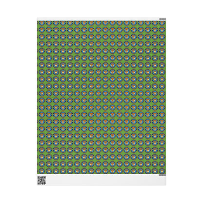 The Traveling Coin Wrapping Paper - Green