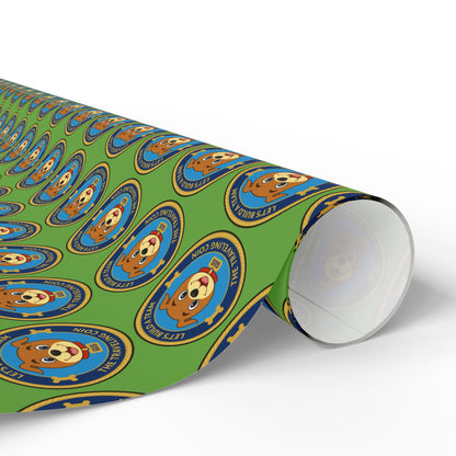 The Traveling Coin Wrapping Paper - Green