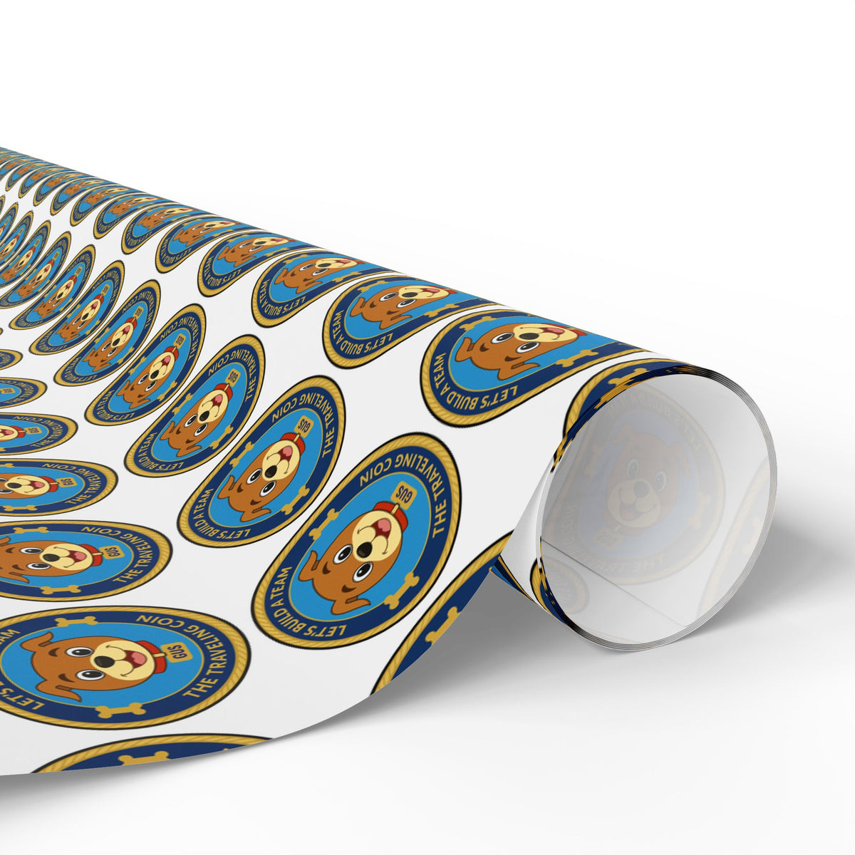 The Traveling Coin Wrapping Paper - White