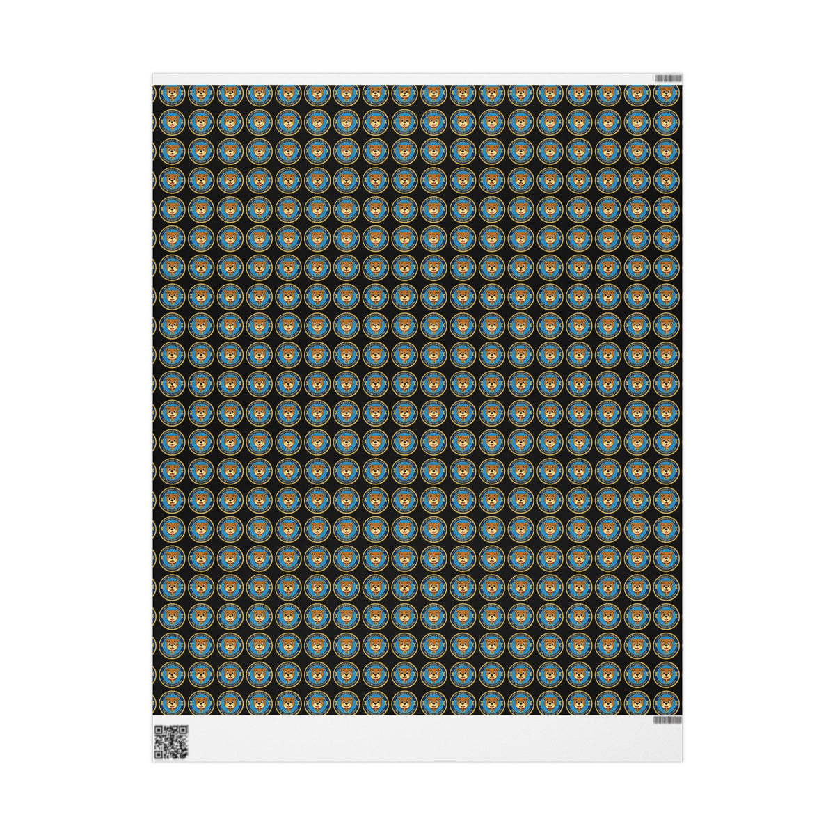 The Traveling Coin Wrapping Paper - Black