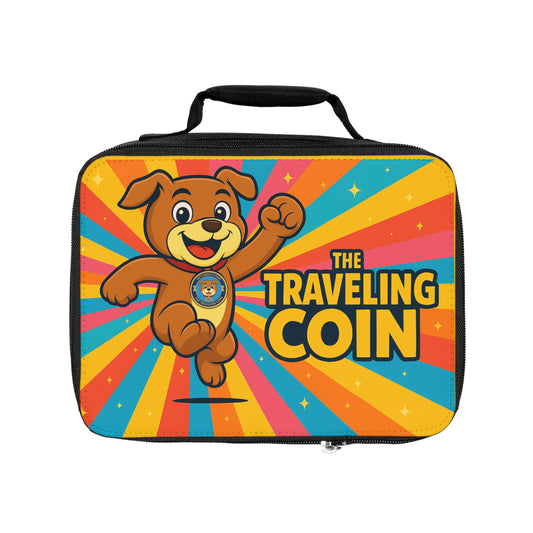The Traveling Coin Kids Retro Lunch Bag