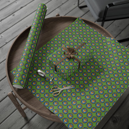 The Traveling Coin Wrapping Paper - Green