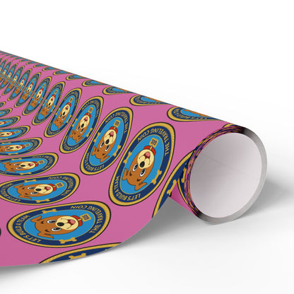 The Traveling Coin Wrapping Paper - Light Pink