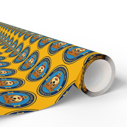 The Traveling Coin Wrapping Paper - Yellow