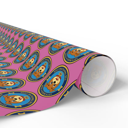 The Traveling Coin Wrapping Paper - Light Pink