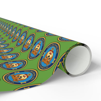 The Traveling Coin Wrapping Paper - Green