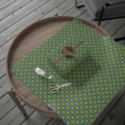 The Traveling Coin Wrapping Paper - Green