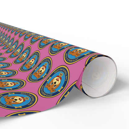 The Traveling Coin Wrapping Paper - Light Pink