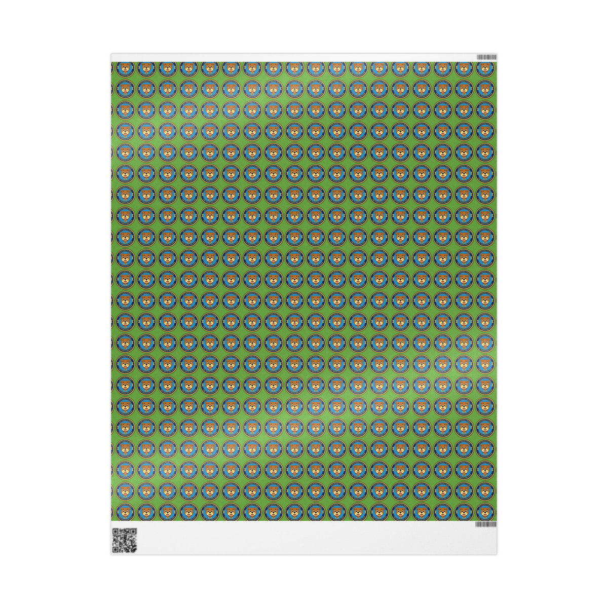 The Traveling Coin Wrapping Paper - Green