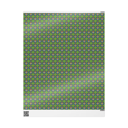 The Traveling Coin Wrapping Paper - Green