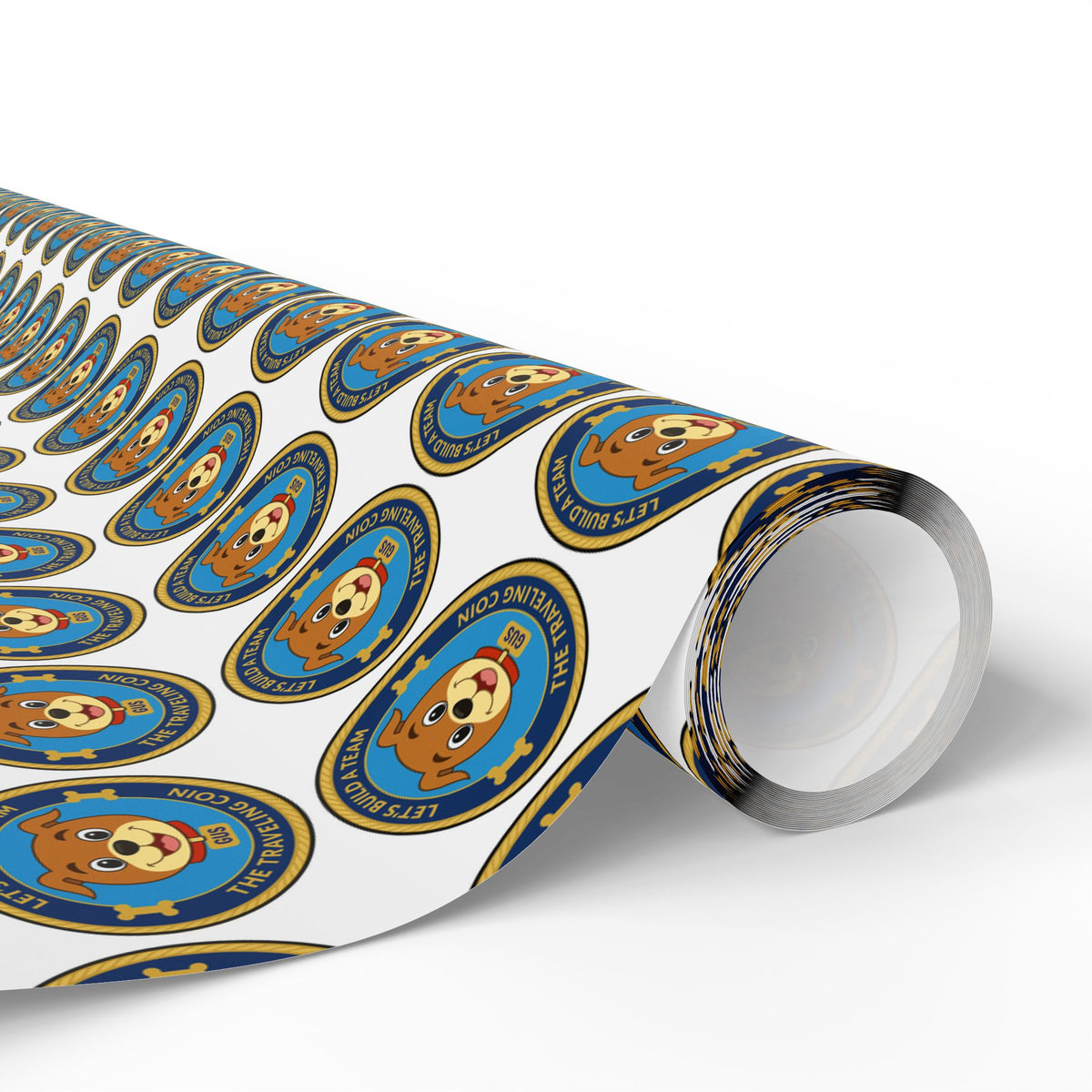 The Traveling Coin Wrapping Paper - White