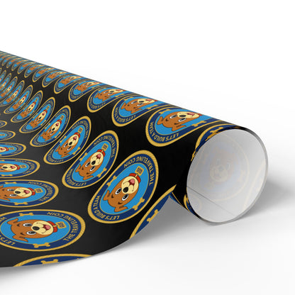 The Traveling Coin Wrapping Paper - Black