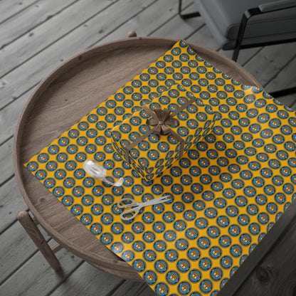 The Traveling Coin Wrapping Paper - Yellow