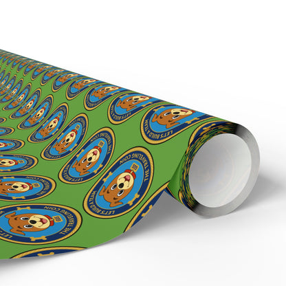 The Traveling Coin Wrapping Paper - Green