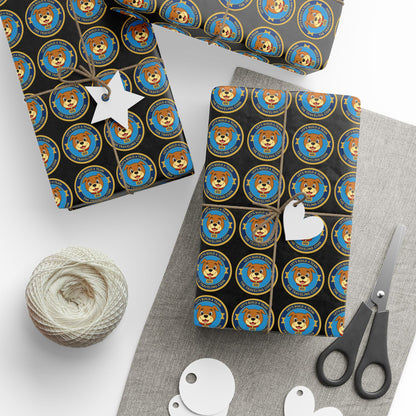 The Traveling Coin Wrapping Paper - Black