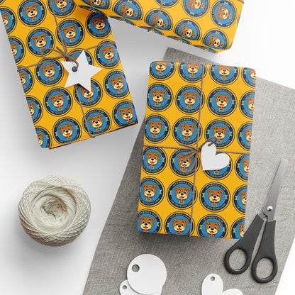 The Traveling Coin Wrapping Paper - Yellow