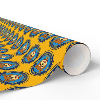 The Traveling Coin Wrapping Paper - Yellow