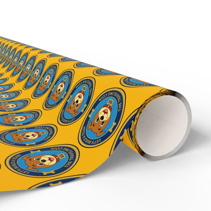 The Traveling Coin Wrapping Paper - Yellow